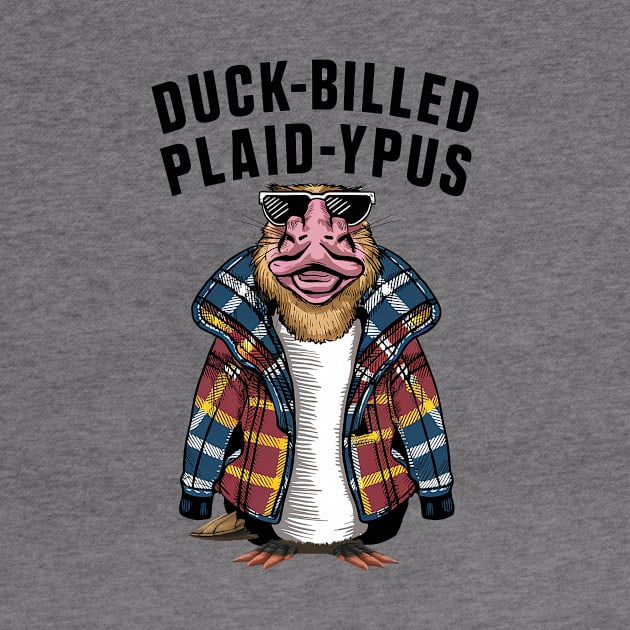 Duck-billed plaid-ypus by Dizgraceland